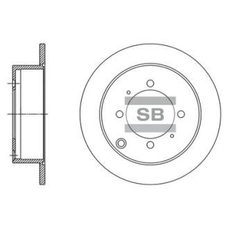 Тормозной диск задний SANGSIN BRAKE Hi-Q (SANGSIN) SD1138
