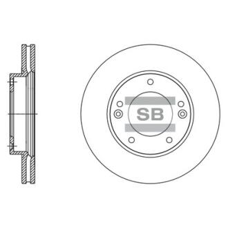 Гальмівний диск передній SANGSIN BRAKE Hi-Q (SANGSIN) SD2067