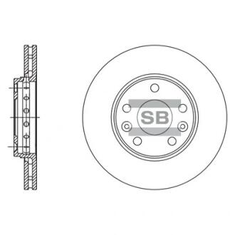 Тормозной диск передний SANGSIN BRAKE Hi-Q (SANGSIN) SD3060