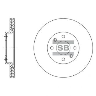 Тормозной диск передний SANGSIN BRAKE Hi-Q (SANGSIN) SD3061
