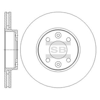 Диск гальмівний Hi-Q (SANGSIN) SD3067