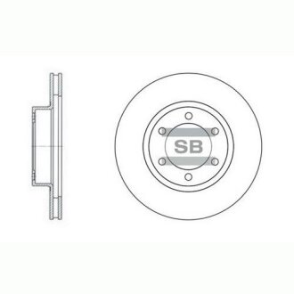 Гальмівний диск Hi-Q (SANGSIN) SD4004