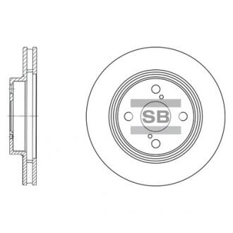 Гальмівний диск передній Hi-Q (SANGSIN) SD4006