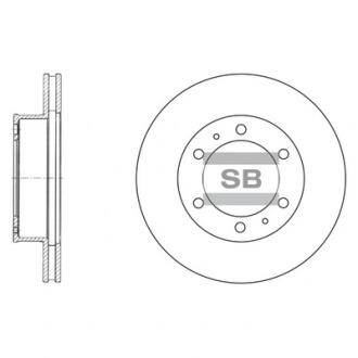 Тормозной диск передний SANGSIN BRAKE Hi-Q (SANGSIN) SD4011