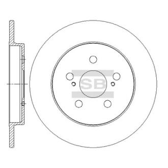 Тормозной диск задний SANGSIN BRAKE Hi-Q (SANGSIN) SD4060