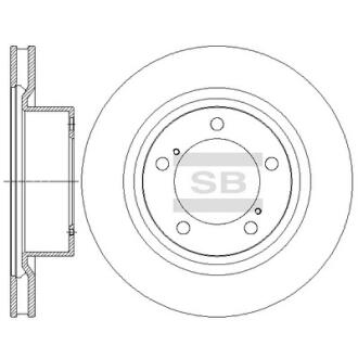 Тормозной диск передний SANGSIN BRAKE Hi-Q (SANGSIN) SD4062