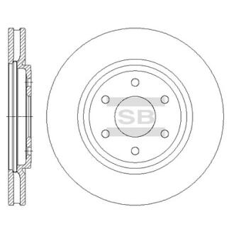 Тормозной диск передний SANGSIN BRAKE Hi-Q (SANGSIN) SD4229