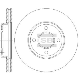 Гальмівний диск передній SANGSIN BRAKE Hi-Q (SANGSIN) SD4235
