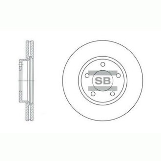 Гальмівний диск Hi-Q (SANGSIN) SD4401