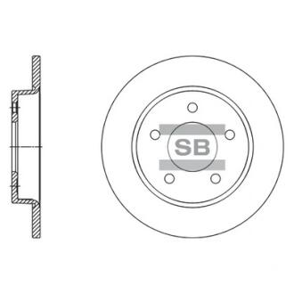 Тормозной диск задний SANGSIN BRAKE Hi-Q (SANGSIN) SD4419
