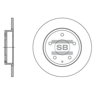 Диск тормозной Hi-Q (SANGSIN) SD4422