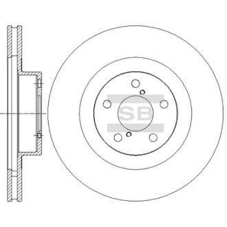 Тормозной диск передний SANGSIN BRAKE Hi-Q (SANGSIN) SD4701