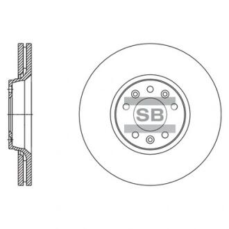 Тормозной диск передний SANGSIN BRAKE Hi-Q (SANGSIN) SD5004