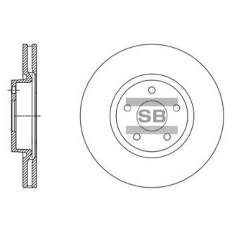 Тормозной диск передний SANGSIN BRAKE Hi-Q (SANGSIN) SD5304