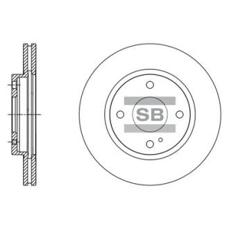 Гальмівний диск передній Hi-Q (SANGSIN) SD5306