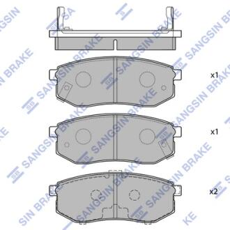 Кт. Гальмівні колодки Hi-Q (SANGSIN) SP1054R
