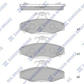 Тормозные колодки Hi-Q (SANGSIN) SP1066