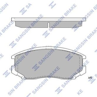 Комплект гальмівних колодок - дискові Hi-Q (SANGSIN) SP1142A