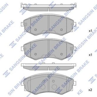 Тормозные колодки Hi-Q (SANGSIN) SP1144