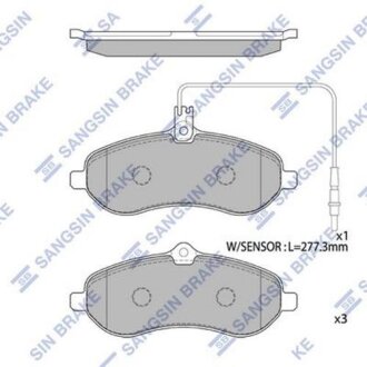 Тормозные колодки дисковые передние SANGSIN BRAKE Hi-Q (SANGSIN) SP1415