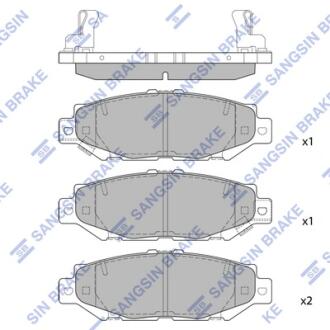 Колодки тормозные дисковые Hi-Q (SANGSIN) SP1432