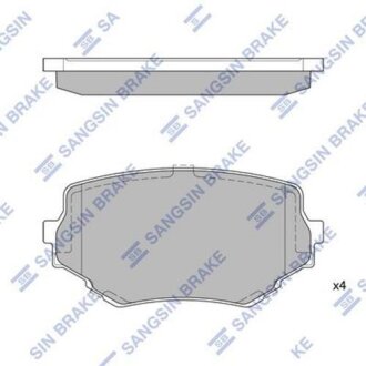 Тормозные колодки дисковые передние SANGSIN BRAKE Hi-Q (SANGSIN) SP1535