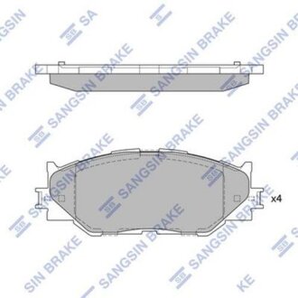 Тормозные колодки дисковые передние SANGSIN BRAKE Hi-Q (SANGSIN) SP1543