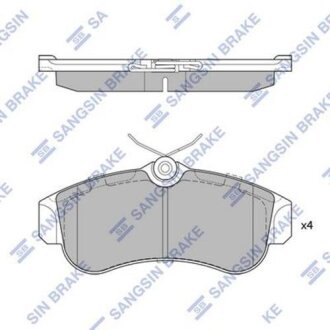 Колодки тормозные дисковые Hi-Q (SANGSIN) SP1581