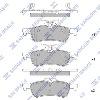 Колодки тормозные дисковые Hi-Q (SANGSIN) SP1632