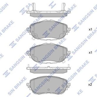 Тормозные колодки дисковые передние SANGSIN BRAKE Hi-Q (SANGSIN) SP1700