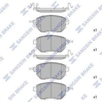 Тормозные колодки дисковые передние SANGSIN BRAKE Hi-Q (SANGSIN) SP2107