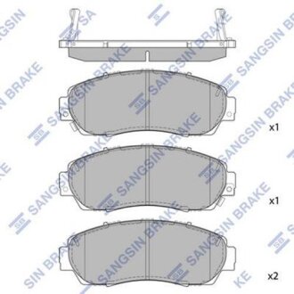 Колодки тормозные дисковые Hi-Q (SANGSIN) SP2115A