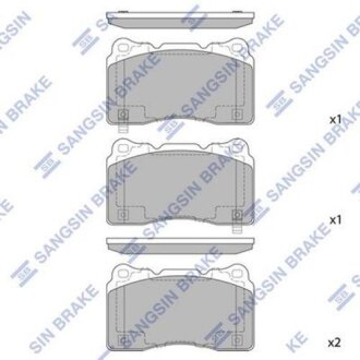 Тормозные колодки дисковые передние SANGSIN BRAKE Hi-Q (SANGSIN) SP2119