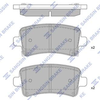 Тормозные колодки дисковые задние SANGSIN BRAKE Hi-Q (SANGSIN) SP2135