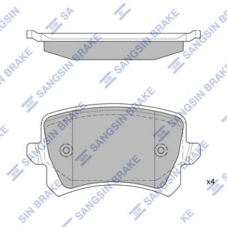 Кт. Тормозные колодки Hi-Q (SANGSIN) SP2263