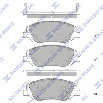 Колодка гальмівна передня SANGSIN Hi-Q (SANGSIN) SP4102
