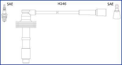 Комплект дротів запалювання HITACHI 134560 (фото 1)