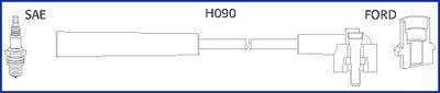 FORD Комплект высоковольтных проводов Fiesta,Escort HITACHI 134673