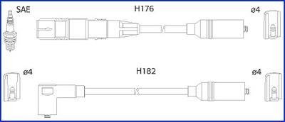 Комплект дротів запалювання HITACHI 134790