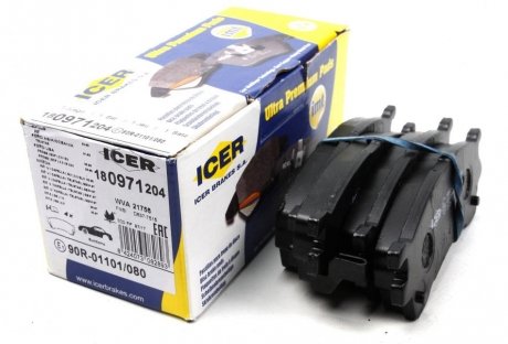 Комплект гальмівних колодок (дискових) ICER 180971-204 (фото 1)