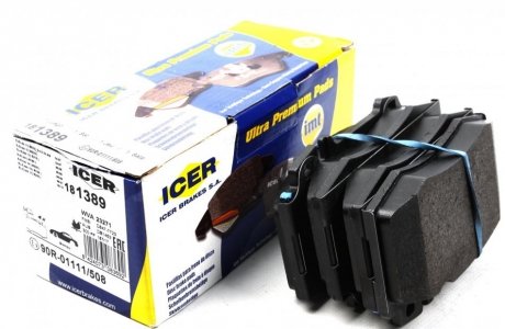 Комплект гальмівних колодок (дискових) ICER 181389
