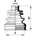 Пыльник ШРУС резиновый + смазка JAKOPARTS J2884018 (фото 1)
