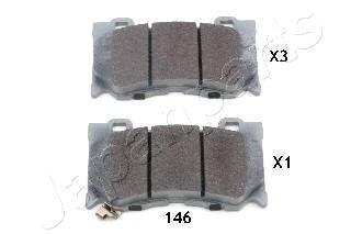 NISSAN Гальмівні колодки передн. INFINITI FХ35, G37,FX50 JAPANPARTS PA-146AF (фото 1)