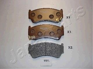 NISSAN Гальмівні колодки передн. Almera,Suzuki Baleno 95- JAPANPARTS PA-191AF