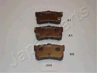 HYUNDAI Гальмівні колодки задні Sonata 91- JAPANPARTS PP-598AF