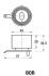 DAEWOO Ролик натяжителя ремня Matiz 0.8-1.0 98-, Tico 0.8 95-00 JAPANPARTS BE808 (фото 3)