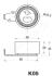 KIA Ролик натяжной Sportage 2,0TD 4WD -03 JAPANPARTS BEK05 (фото 3)