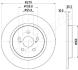 Диск гальм. задн. TYOTA Urban Cruiser 1.4D 09- LEXUS CT 200h 10- JAPANPARTS DP275C (фото 2)