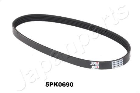 Ремень поликлиновый 5PK690 MAZDA 2 JAPANPARTS DV5PK0690