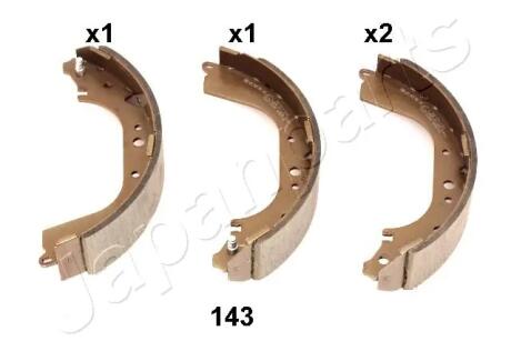 Торм.колодки бараб.задние Nissan Patrol 2.8TD 88- JAPANPARTS GF143AF